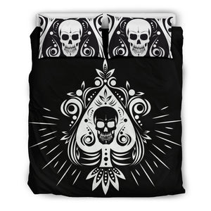 Skull Tattoo Design Bedding Set Black