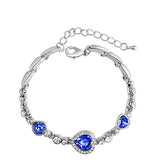 Crystal Blue Heart Bracelet Giveaway