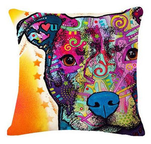 DOG SERIES DECOR PILLOW COVERS