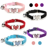 Velvet Heart Charm Cat Collar with Bell Giveaway