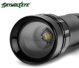 High Quality Waterproof LED Tactical Flashlight with Rechargeable Battery