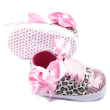 Baby Girl Shoes Leopard Sequin Soft Sole Booties