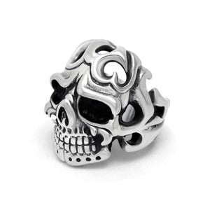 Vintage Gothic Stainless Steel Skull Ring