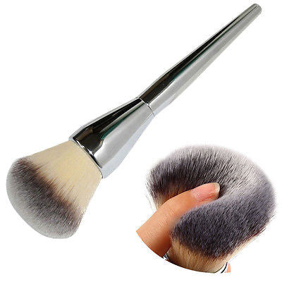 Very Big Beauty Powder Brush Blush Foundation Round Make Up Tool Large Cosmetics Aluminum Brushes Soft Face Makeup,Free Shipping