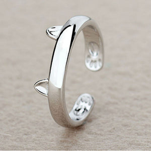 Silver Plated Cat Ear and Paws Ring Giveaway