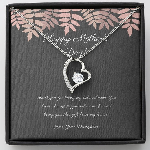 Mother's Day Sparkle Heart Necklace