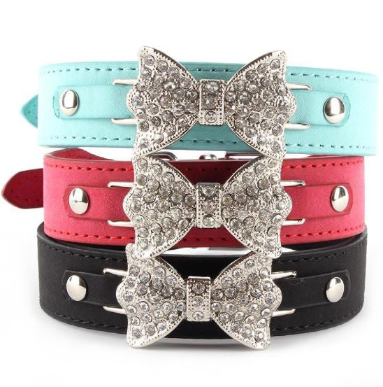 Crystal Bow Dog Collar Giveaway