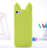 Cute Cat Ear Silicone soft Back Case Cover for iphone 5S 5 5G Phone Shell