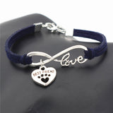 Dog Lovers Infinity Love Bracelet Free + Shipping