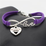 Dog Lovers Infinity Love Bracelet Free + Shipping